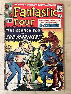 Buy Fantastic Four #27 (Marvel 1964) - GD/VG; Sub-Mariner App. ; Dr. Strange • 111.36£