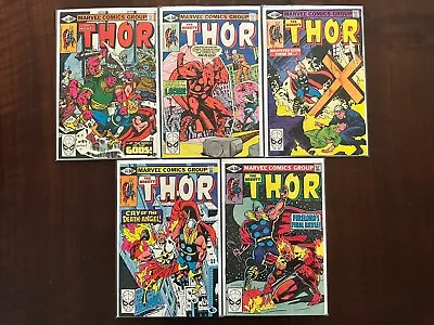 Buy Mighty Thor Lot Of 5 #301-303, 305,306 Marvel Bronze Age • 23.83£