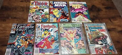 Buy 7 Mixed Lot Marvel Comic Books Mighty Thor, Iron Man, Fantastic Four • 16.60£