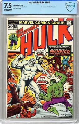 Buy Incredible Hulk #162 CBCS 7.5 1973 21-2F6BB83-016 • 160.86£