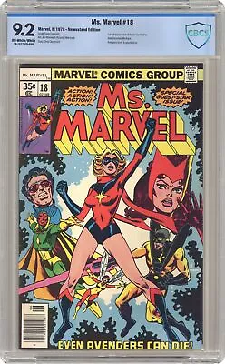 Buy Ms. Marvel #18 CBCS 9.2 Newsstand 1978 18-10770FD-009 1st Full App. Mystique • 150.44£