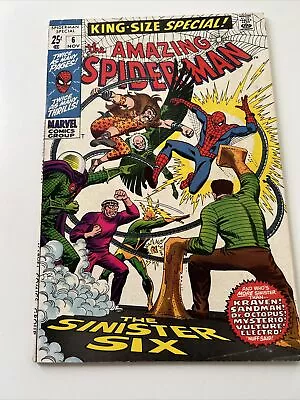 Buy Amazing Spiderman King Size #6 (Sinister Six) GD • 20£