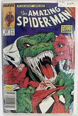 Buy Amazing Spider-Man #313 The Lizard! Todd McFarlane! Marvel 1989 • 11.92£