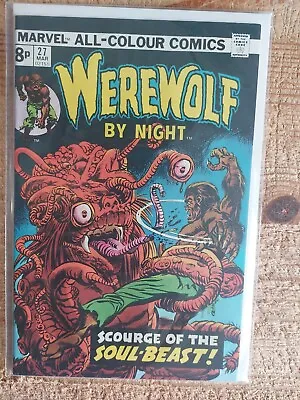 Buy Marvel Comics 1975 Bronze Age Werewolf By Night 27  VF- • 12.99£