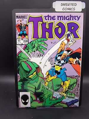 Buy The Mighty Thor 358 (1985) ~ Beta Ray Bill & Death Of Megatak! Love & Thunder!!! • 11.85£