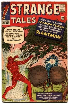 Buy Strange Tales #113 1963-HUMAN TORCH-PLANTMAN-DR STRANGE VG • 40.37£