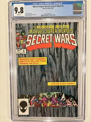 Buy Marvel Super Heroes Secret Wars #4 ~ CGC 9.8 ~ 1984 MCU HTF Avengers • 147.38£