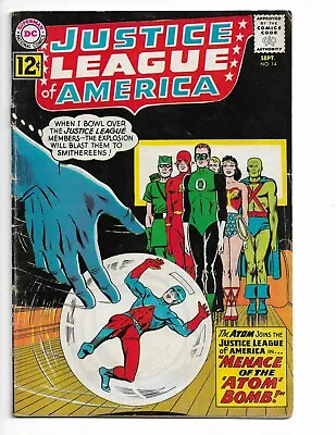 Buy Justice League Of America 14 - G+ 2.5 - Flash - Wonder Woman - Atom (1962) • 22.78£