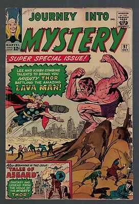 Buy Marvel Comics Journey Into Mystery Thor Lava Man 97 1963  VG 4.0  Avengers • 169.99£