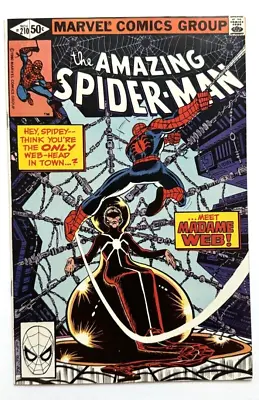 Buy AMAZING SPIDER-MAN #210 NM 1980 Marvel Comics, 1st App Madame Webb, High Grade! • 95.93£