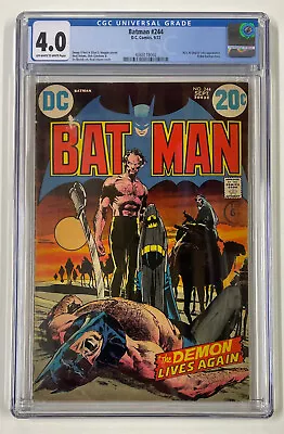 Buy Batman #244. Sept 1972. Dc. 4.0 Cgc. Classic Neal Adam Ra's Al Ghul Cover! • 125£