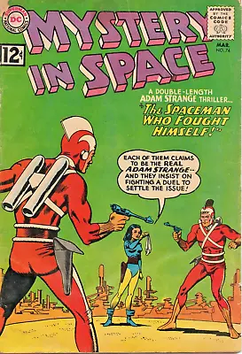 Buy Mystery In Space 74 VG Very Good Comic Book Silver Age 12 Cent Adam Strange Duel • 15.80£