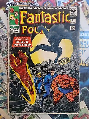 Buy Fantastic Four #52 1st Black Panther 3.5 1966 • 273.07£