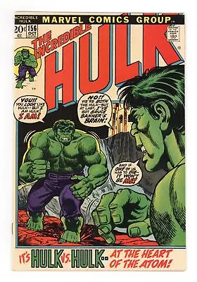 Buy Incredible Hulk #156 FN+ 6.5 1972 • 54.42£