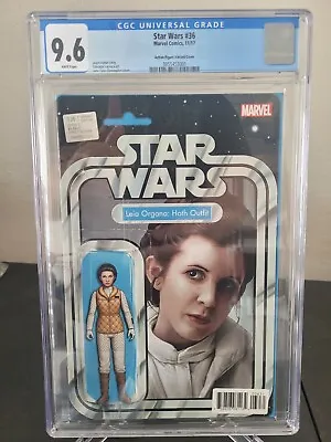 Buy Star Wars #36 Cgc 9.6 Graded 2017 Princess Leia Action Figure Variant Cover • 50.66£