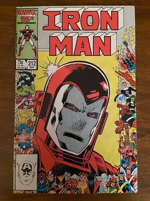 Buy IRON MAN #212 (Marvel, 1968) F Anniversary Cover • 4£