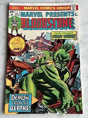 Buy Marvel Presents #1 W/ Bloodstone - Buy 3 For Free Shipping! (Marvel, 1975) AF • 11.87£
