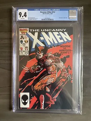 Buy Uncanny X-Men #212 CGC 9.4 (1986) - Wolverine Vs Sabretooth • 47.31£
