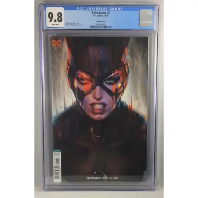 Buy Catwoman #2 CGC 9.8 Variant Cover By Artgerm Lau • 35.84£