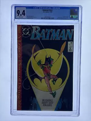 Buy Batman #442 DC Comics CGC Grade 9.4 1st Tim Drake As Robin 1989 • 97.95£