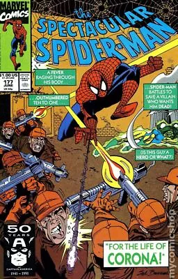 Buy Spectacular Spider-Man Peter Parker #177 VF 1991 Stock Image • 3.56£