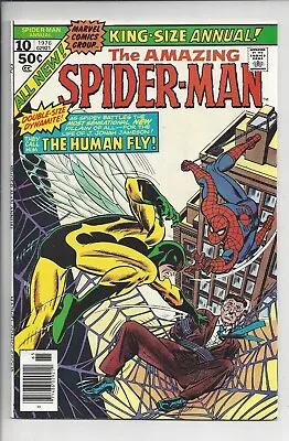 Buy Amazing Spider-Man Annual #10 NM (9.0) 1976 G Kane Cover & Art- 1st Human Fly • 47.40£