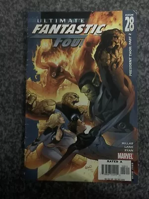 Buy Retro Marvel Comic Book Ultimate Fantastic Four #28 1st Marvel Zombies 2005 Rare • 4£