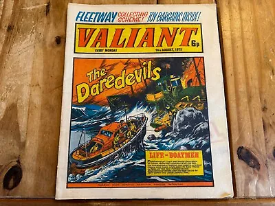 Buy Valiant Weekly Comic Book: The Daredevils (Fleetway) 16th August 1975 • 4.29£