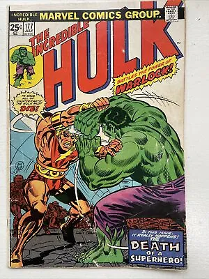 Buy INCREDIBLE HULK #177 1974 Marvel Comic Book MVS Intact Warlock Mid-Grade • 15.82£