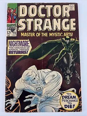 Buy Doctor Strange #170 (1968) 1st Nightmare Cover | Marvel Comics • 19.71£