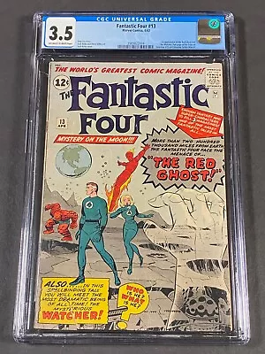 Buy Fantastic Four #13 1963 CGC 3.5 3989822004 1st App Red Ghost & The Watcher • 399.76£