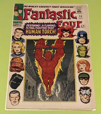 Buy Fantastic Four #54 1966 Marvel 3rd App Of Black Panther • 59.29£