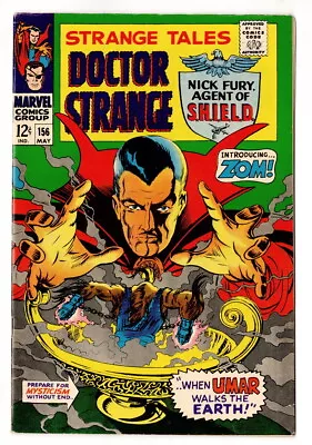 Buy Strange Tales Doctor Strange, #156 Nick Fury In  The Tribunal, 1967 BETTER GRADE • 44.15£