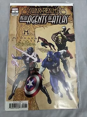 Buy War Of Realms New Agents Of Atlas #1 (2019) 1st App Connecting Variant Marvel • 17.28£