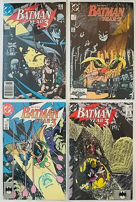 Buy DC Comics~ BATMAN: YEAR 3, #436-439,~ 1st App TIM DRAKE~ 1989~NM~Complete Set • 19.77£