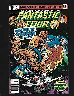 Buy Fantastic Four #211 (News) VF- 1st/Origin Terrax Galactus Silver Surfer Firelord • 18.39£