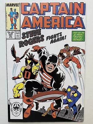 Buy Captain America #337 Steve Rogers 1st Appearance As US Agent Falcon Marvel 1988 • 15.89£