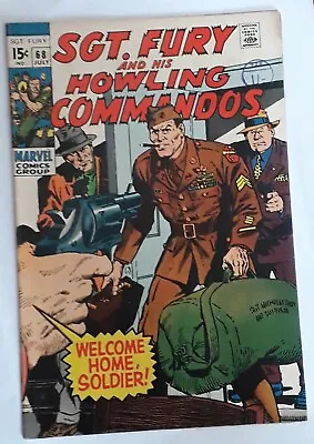 Buy Sgt Fury And His Howling Commandos68 Fine + £10 July 1969. Postage On 1-5 Comics • 10£