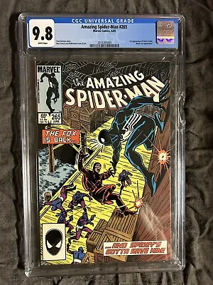 Buy Amazing Spider-Man #265  CGC 9.8 1st App Silver Sable  White Pages NM/M • 243.27£