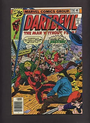 Buy Daredevil 136 VFNM John Buscema Cover + Art! Vs JESTER! 1976 Marvel Comics P232 • 17.48£