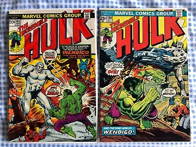 Buy Incredible Hulk 162, 180 1st App Wendigo, Wolverine, Cents. Complete • 469.99£