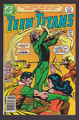 Buy TEEN TITANS #46 1977 DC Rich Buckler Irv Novick Art Injustice Society FIDDLER • 3.15£