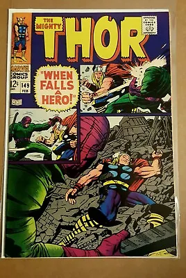 Buy Thor #149 NM-(1968) Wrecker Appearance /ORIGIN Of The  Inhumans  OFF-WHITE Pages • 159.90£