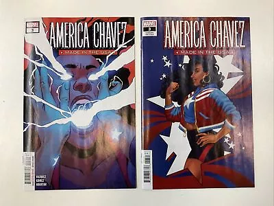 Buy America Chavez Made In The USA #3 Cover A & B Set 1st Appearance Catalina Chavez • 34.34£