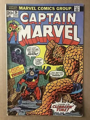 Buy Captain Marvel #26 Original 1973 Marvel Comic Book  First Appearance Of Thanos • 241.24£