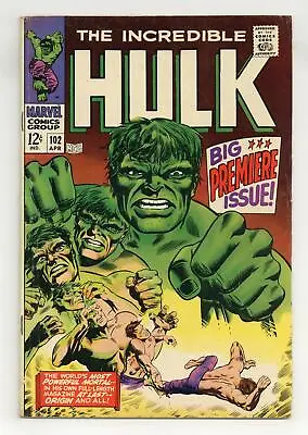 Buy Incredible Hulk #102 VG+ 4.5 1968 • 173.45£