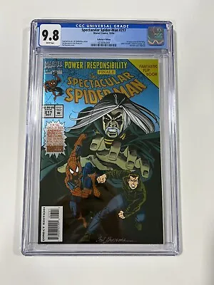 Buy Spectacular Spider-man 217 Cgc 9.8 White Pages Marvel 1994 • 42.79£