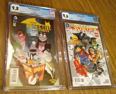 Buy DETECTIVE COMICS #46 LOONEY TUNES Cgc 9.8 + Justice League 36 Lego Variant Lot • 98.51£
