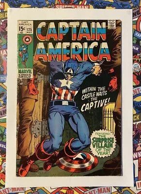 Buy Captain America #125 - May 1970 -  Mandarin Appearance! - Fn/vfn (7.0) Cents!! • 34.99£