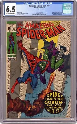 Buy Amazing Spider-Man #97 CGC 6.5 1971 4185376010 • 185.21£